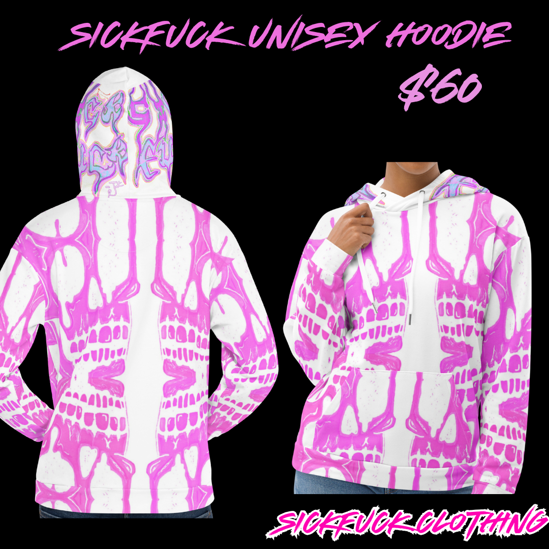 PINK UNISEX SICKFUCK HOODIE