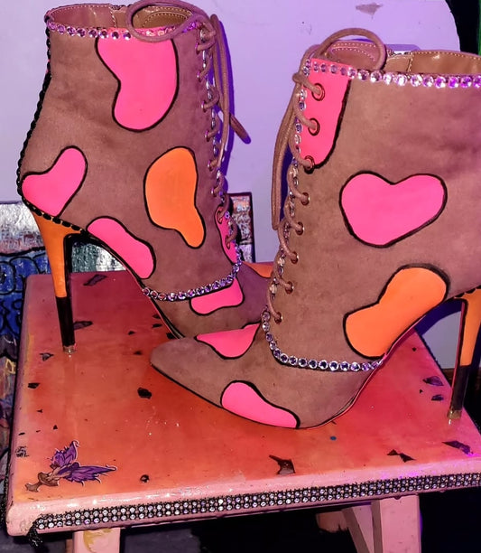 Neon Moo Boots